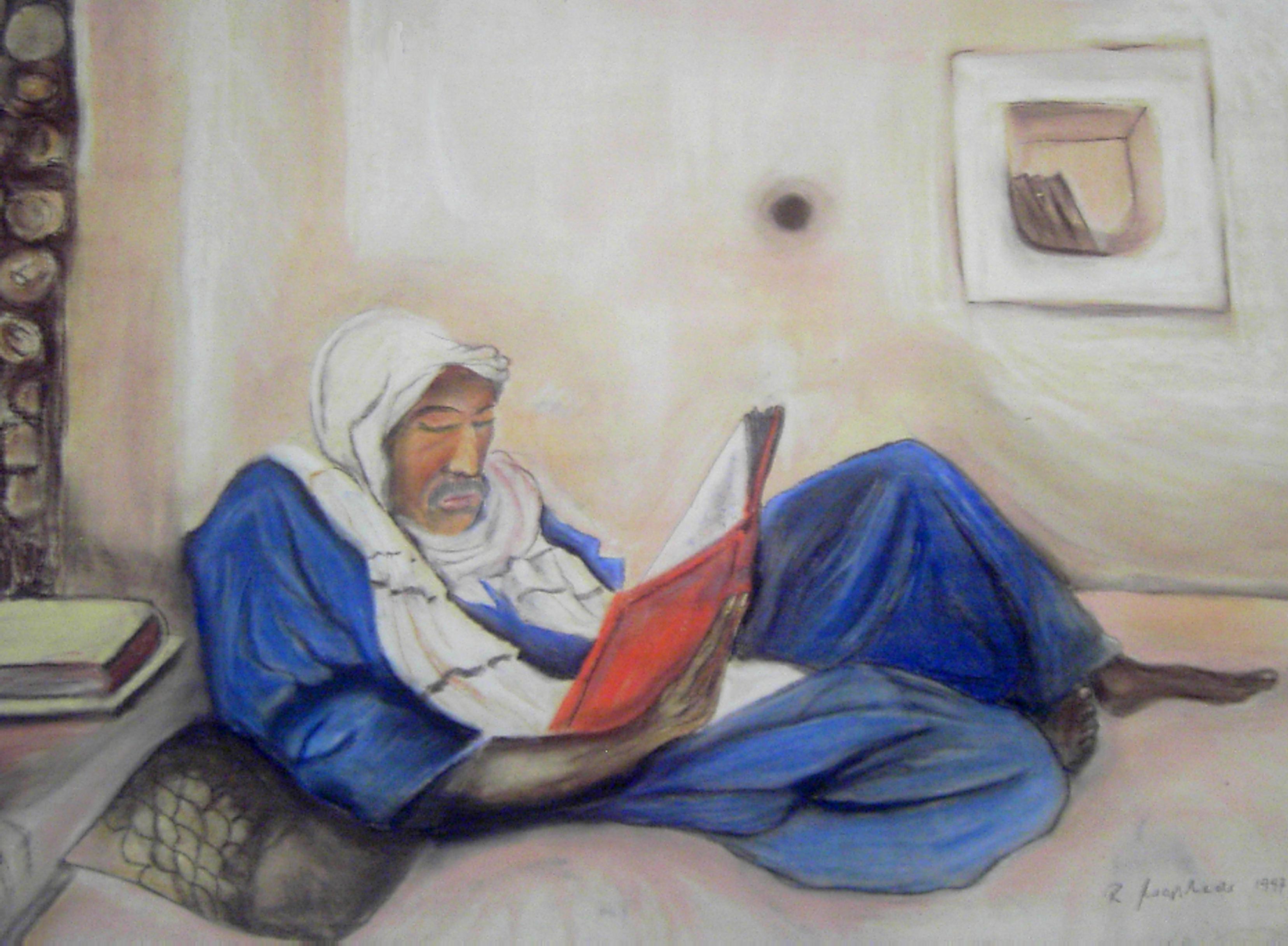 Lesender Araber